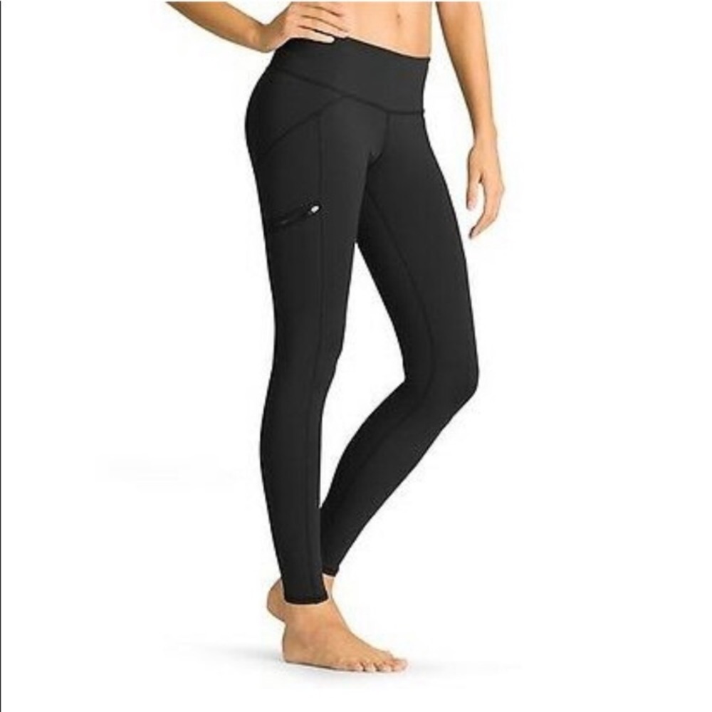 Athleta Drifter Black Leggings side pockets - XS